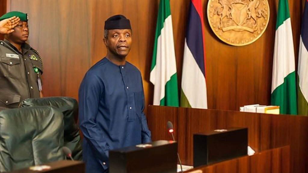 Nigeria’s vice president Osinbajo wants oil revenues used to diversify economy