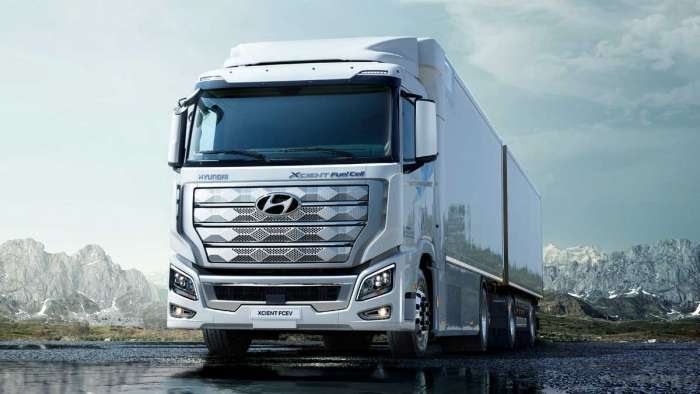 Hyundai has built and shipped out the world's first Hydrogen Fuel Cell heavy-duty commercial trucks to Switzerland.