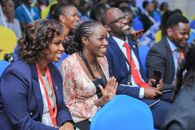 Image shows a cross section of participants at the 2023 Youth Energy Summit in Nairobi, Kenya